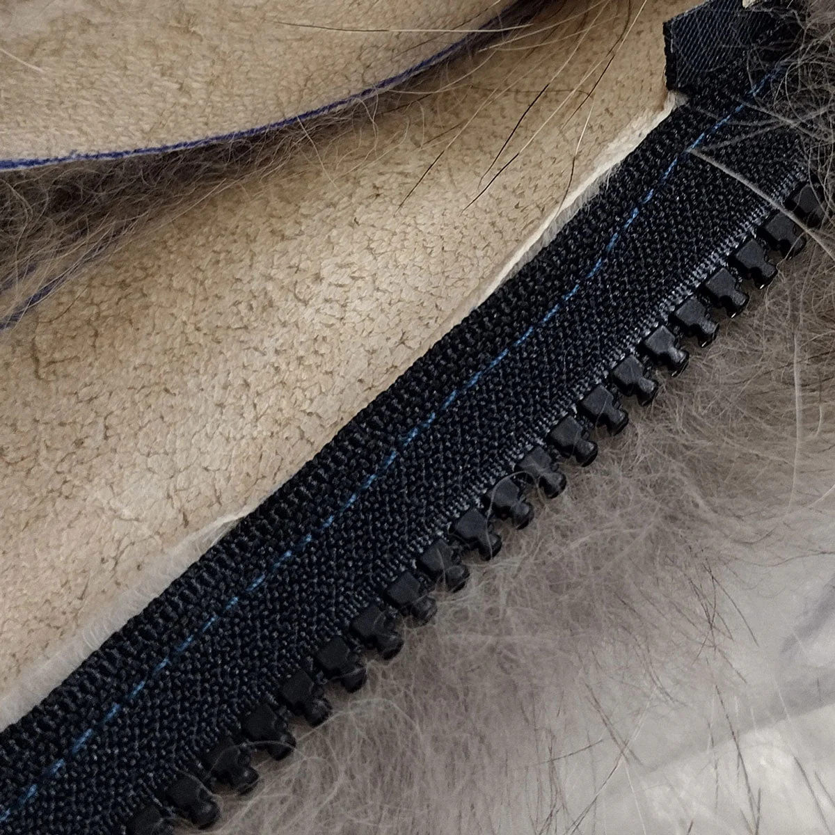 Zip-on Faux Fur Hood Ruff - Image 3